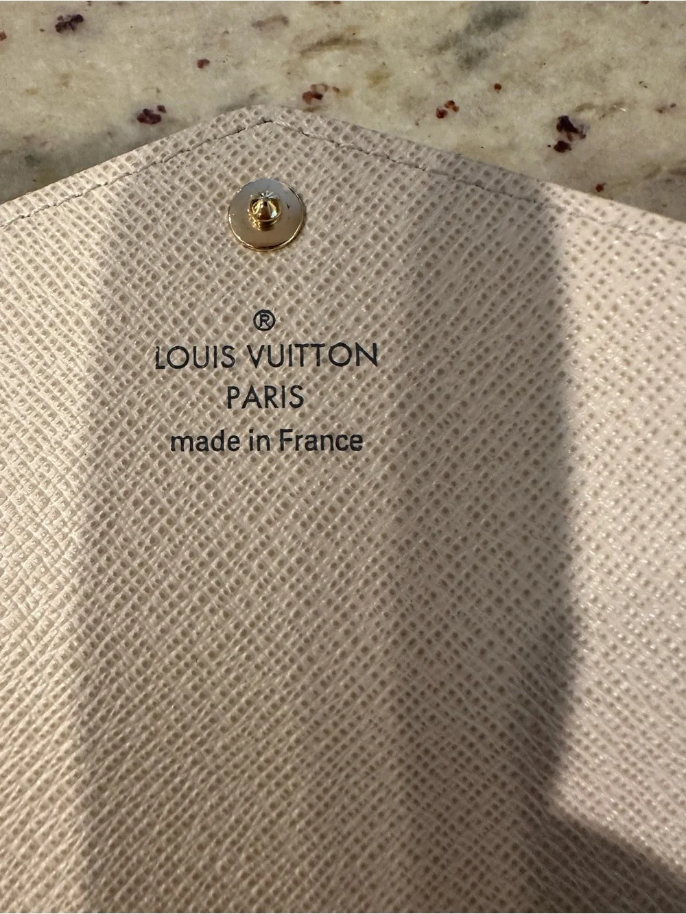 Louis Vuitton Damier Azur Envelope Wallet in White and Blue